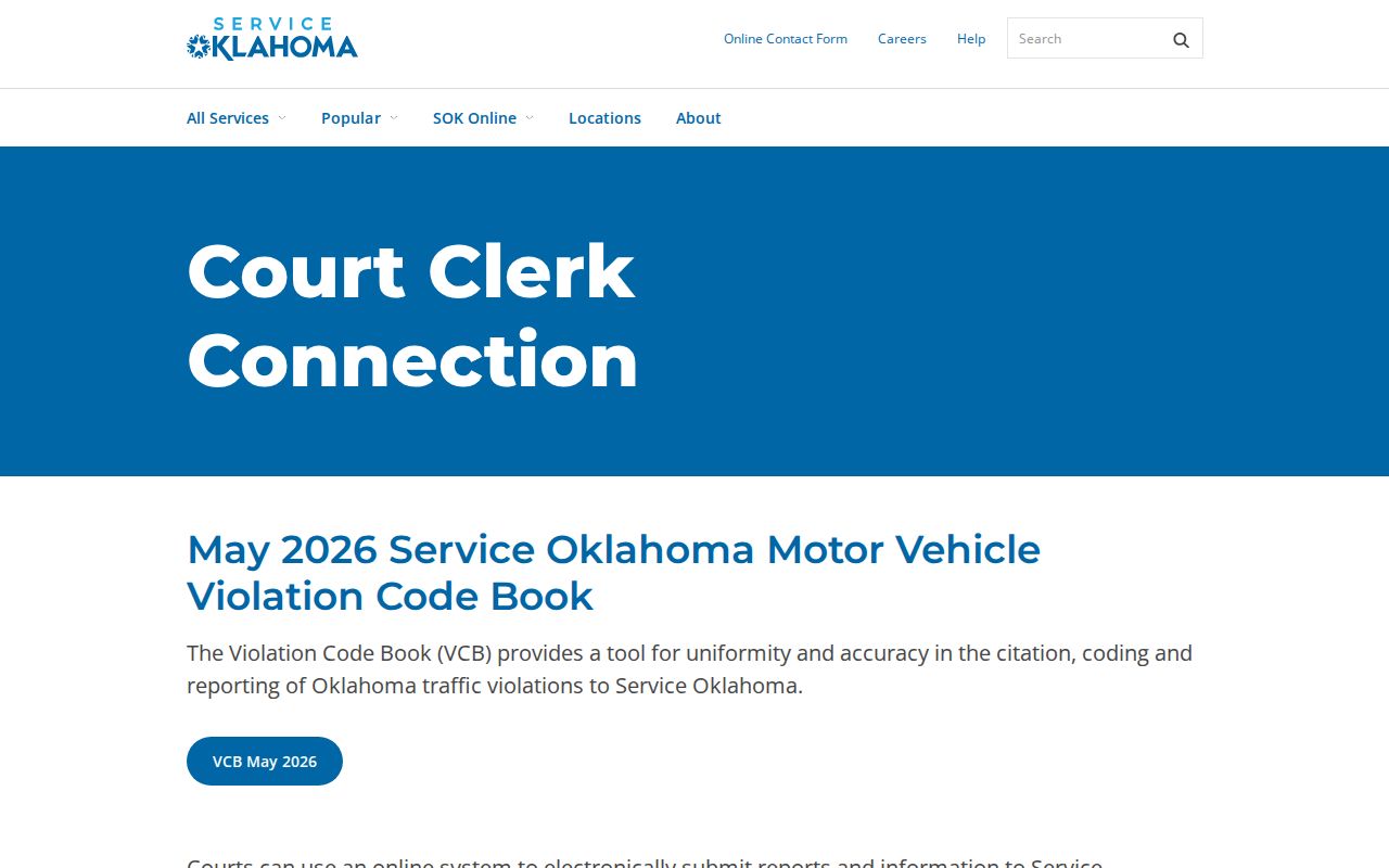 Woods County traffic warrant court clerk and Service Oklahoma connection