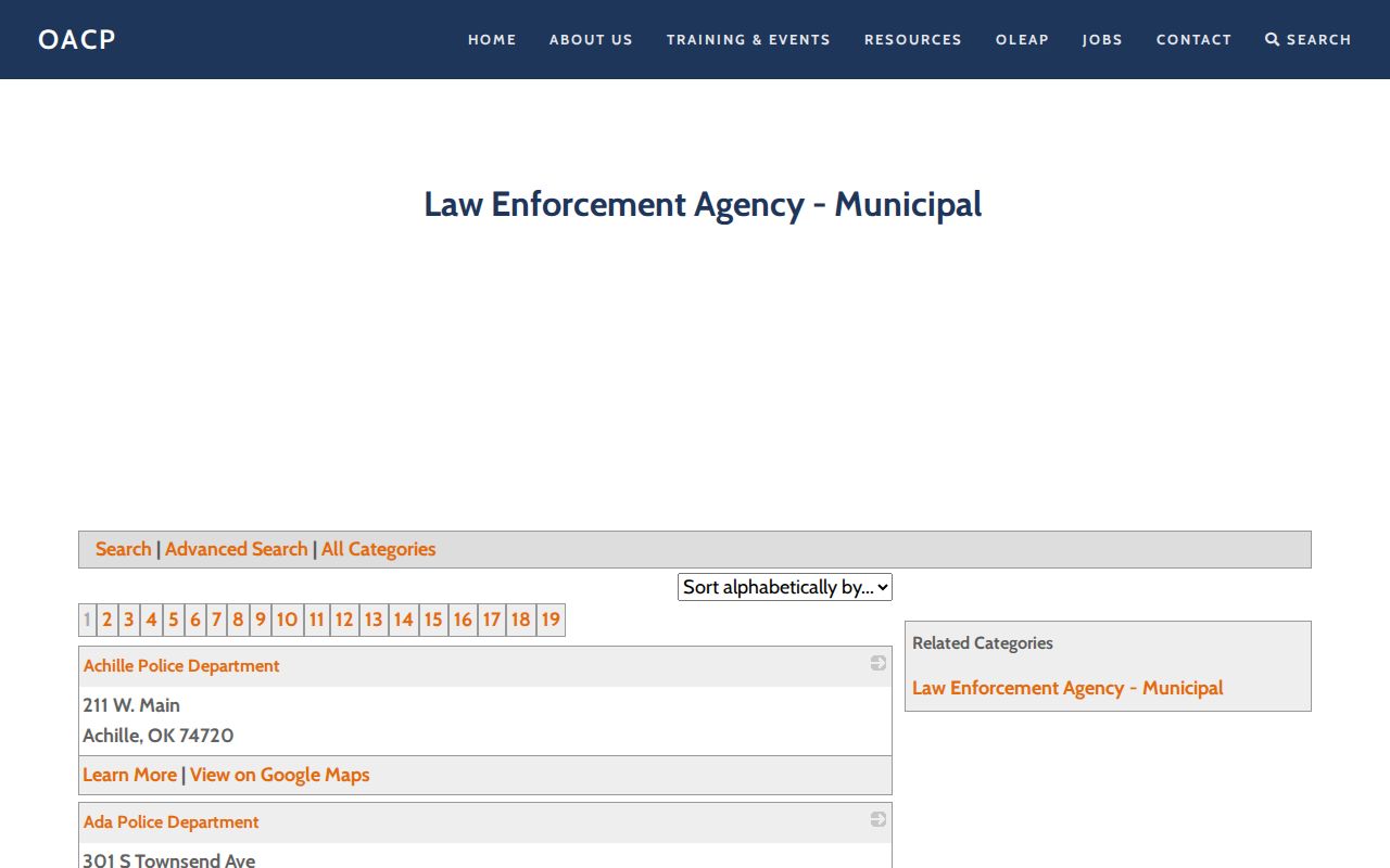 Woods County city court warrant municipal police directory